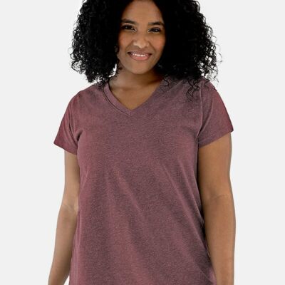 Women's Curvy Collection Fine Jersey V-Neck Tee Thumbnail