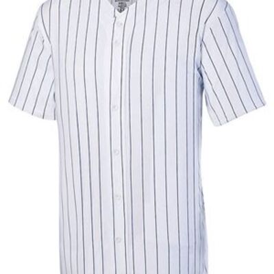 Youth Pinstripe Full Button Baseball Jersey Thumbnail