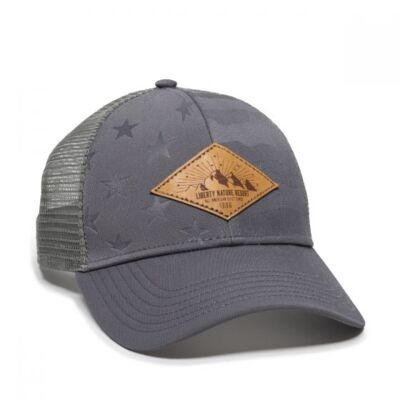 Debossed American Flag Mesh Back Thumbnail